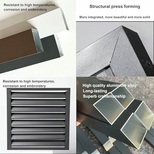 Bomba de calor con cubierta de aluminio y deflector de aire acondicionado exterior 7
