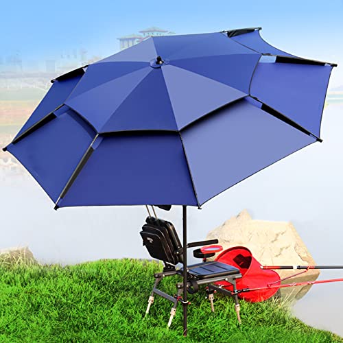 CLSDRZC parasol de jardín y playa con ventilación y funda 5