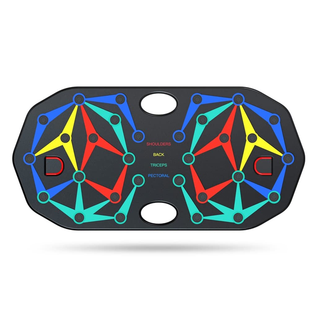 Tavola per Flessioni Allenamento per Flessioni Attrezzatura per l'allenamento Multifunzione Tavola per Il Fitness per la casa Tavola per l'allenamento dei Muscoli Addominali (Color : Black, Size : 6