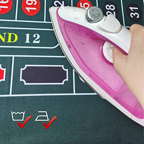Baliken 36 X 72 Inches Tabletop Casino Felt For Texas Holdem/Blackjack, Roulette/Craps - Professional Grade Mat (Double Green#2(Green/Green)) #TOP5