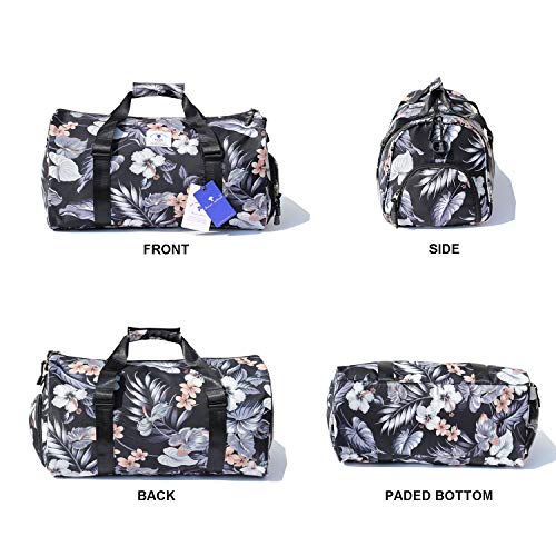 Original Floral Water Resistant Duffel Bag Gym bag Weekender Travel Bag for Gym Beach Travel School Daily Bags
