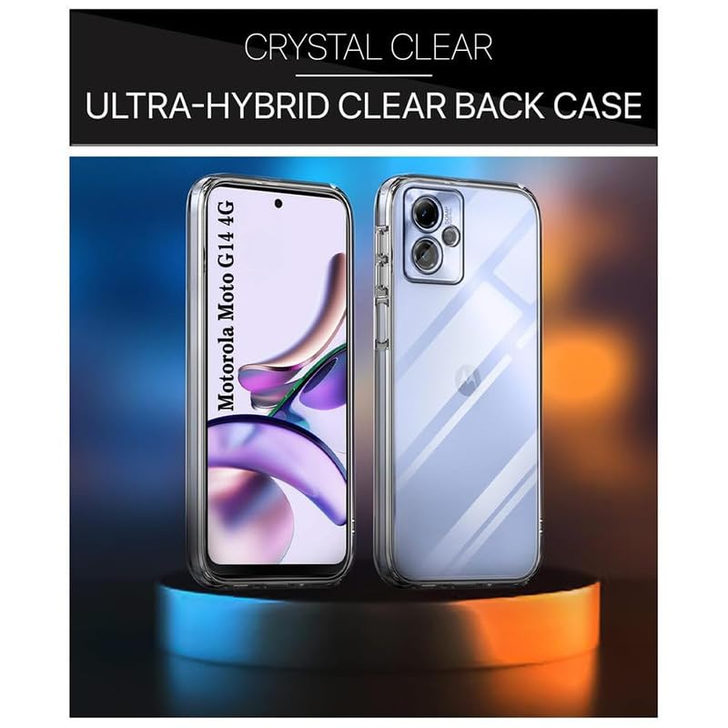 Image of Case Creation Brand - Mobile Cover for Motorola Moto G54 (Soft & Flexible Back Case), Transparent