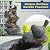 MAGIC UNION 5-Tier Cascading Rock Birds Water Fountain, 26" H Outdoor Freestanding Fountain with LED Lights and Pump, Outdoor Garden Waterfall Decor for Patio, Yard and Deck Decor, Natural Stone Look