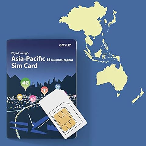 GMYLE Prepaid SIM Card for Indonesia 10 GB/ 15 Days Cover