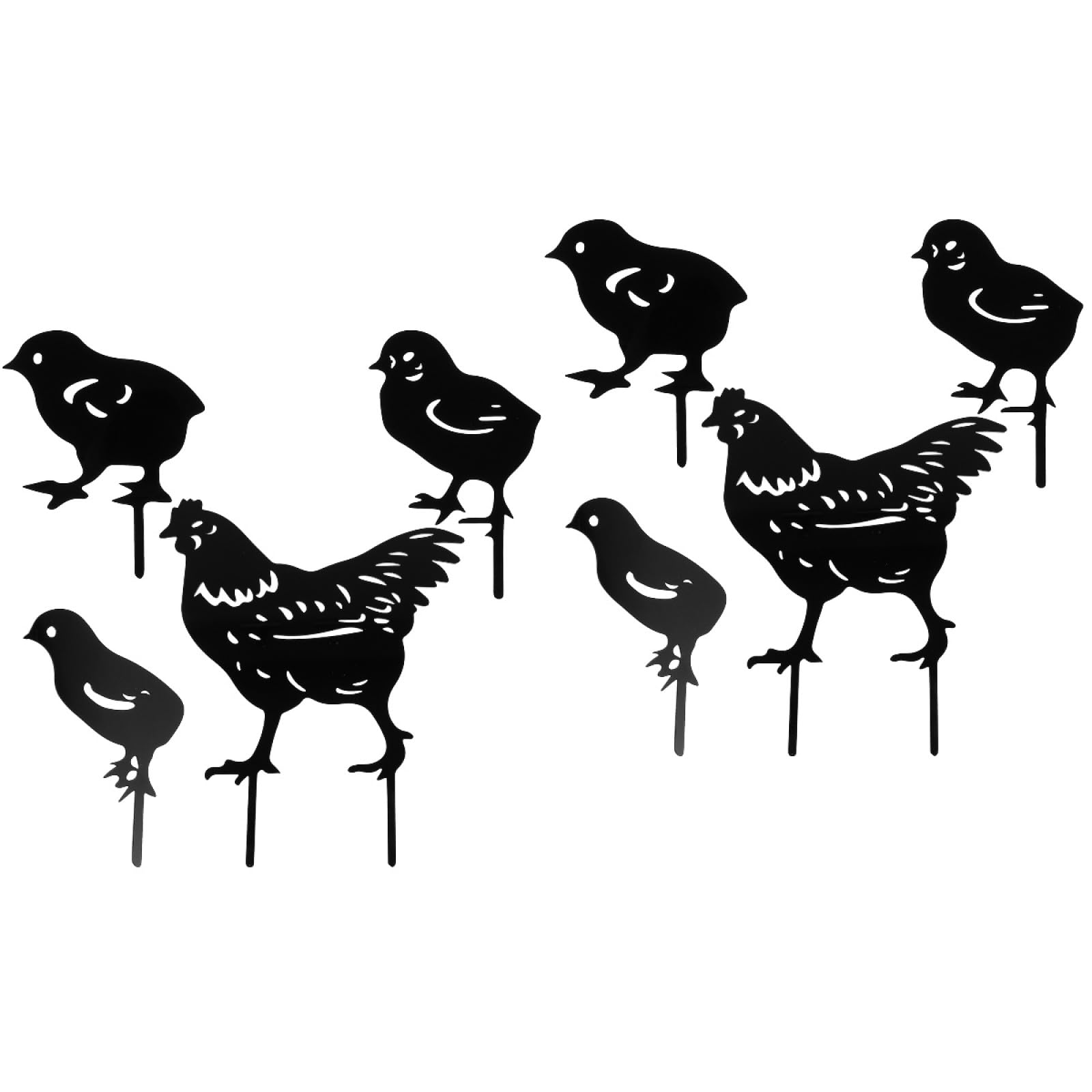 Bras de poulet pour jardin BESPORTBLE : piquets décoratifs robustes et amusants en lot de 2