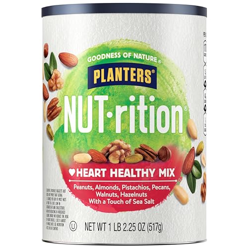 PLANTERS NUT-rition Heart Healthy Nut Mix, Snack Mix, 18.25 Oz 28 5107SGdnwhL