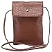 Produktbild Oriskey Damen Mini Schultertasche Umhängetasche Handytasche Geldbeutel Brustbeutel Handy-Beutel aus PU Leder für Smartphone