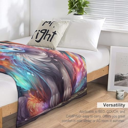 Couvertures en renard plaid isolant contre le froid pour canapé et lit