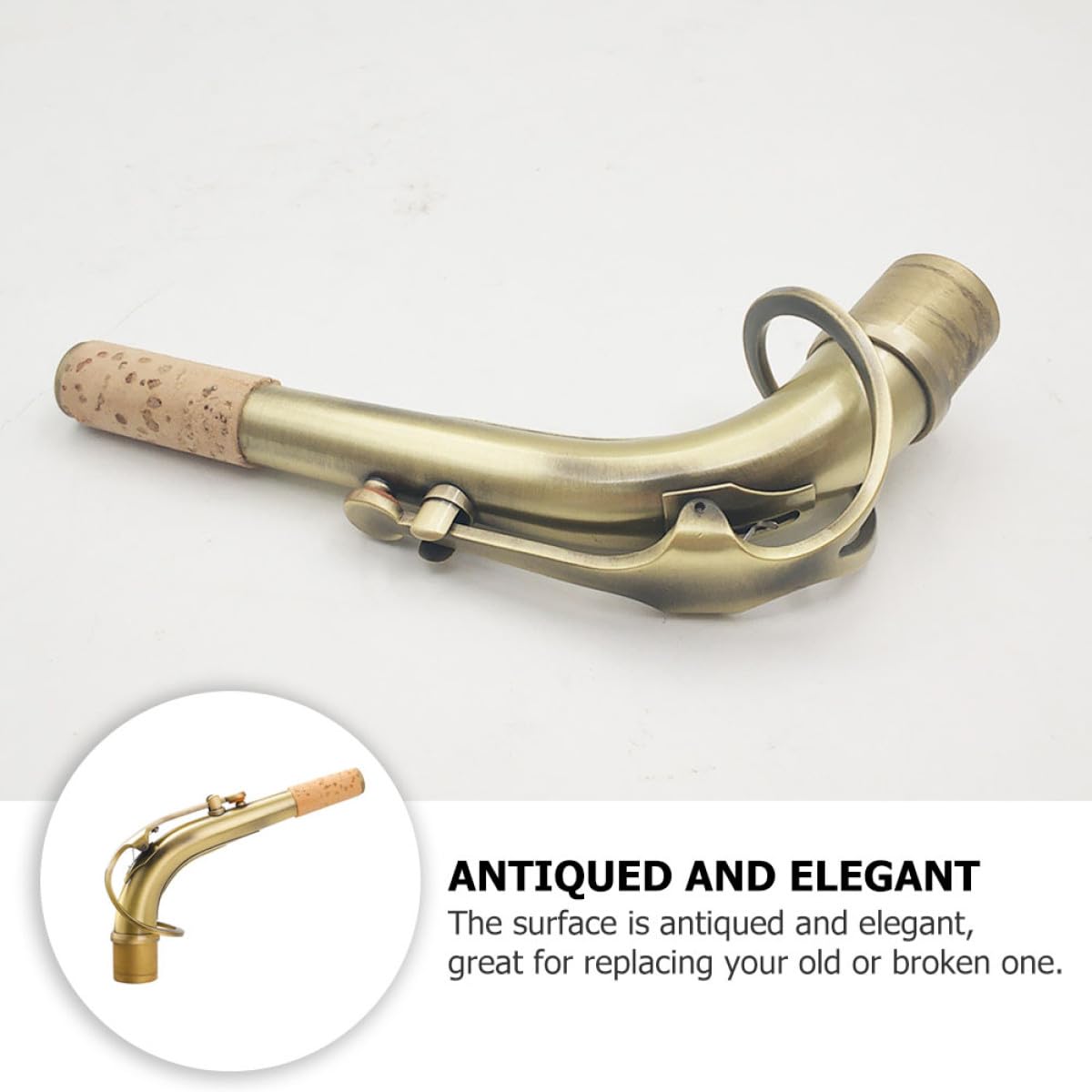 Saxophon Biegungshals aus Messing 24,5mm Durchmesser Antik für Altsaxophon mit Transparentem Klang und Praktischem Design im Musikstudio Zubehör