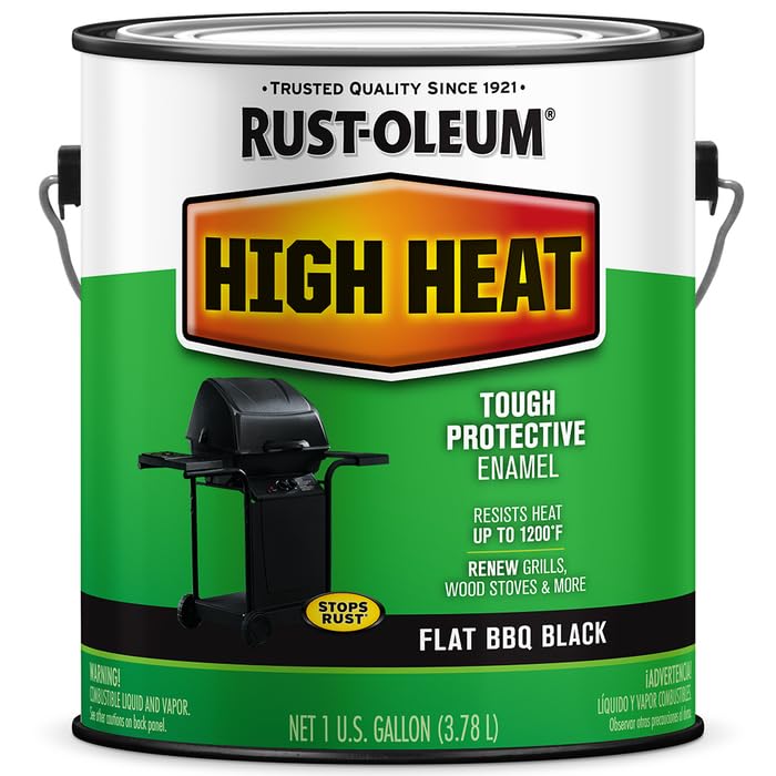 Rust-Oleum 233967-2PK High Heat Brush Protective Enamel Paint
