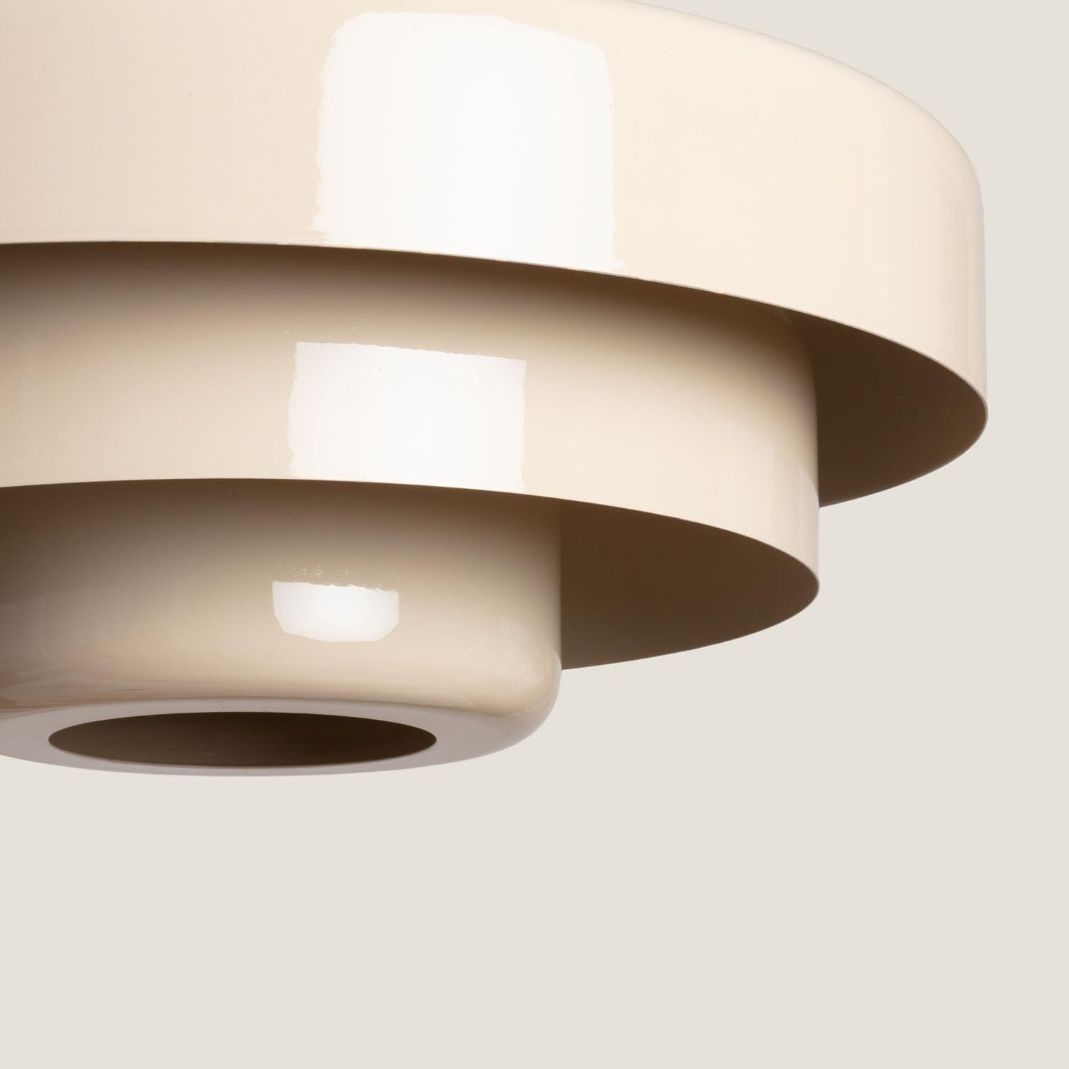 LEDKIA Lámpara Colgante Metal Noa Beige ø35 cm