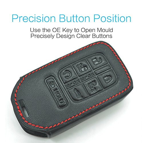 MECHCOS Compatible with fit for 2018 Honda Odyssey Elite EX EX-L LX Touring 7buttons Leather Keyless Entry Remote… - Image 3