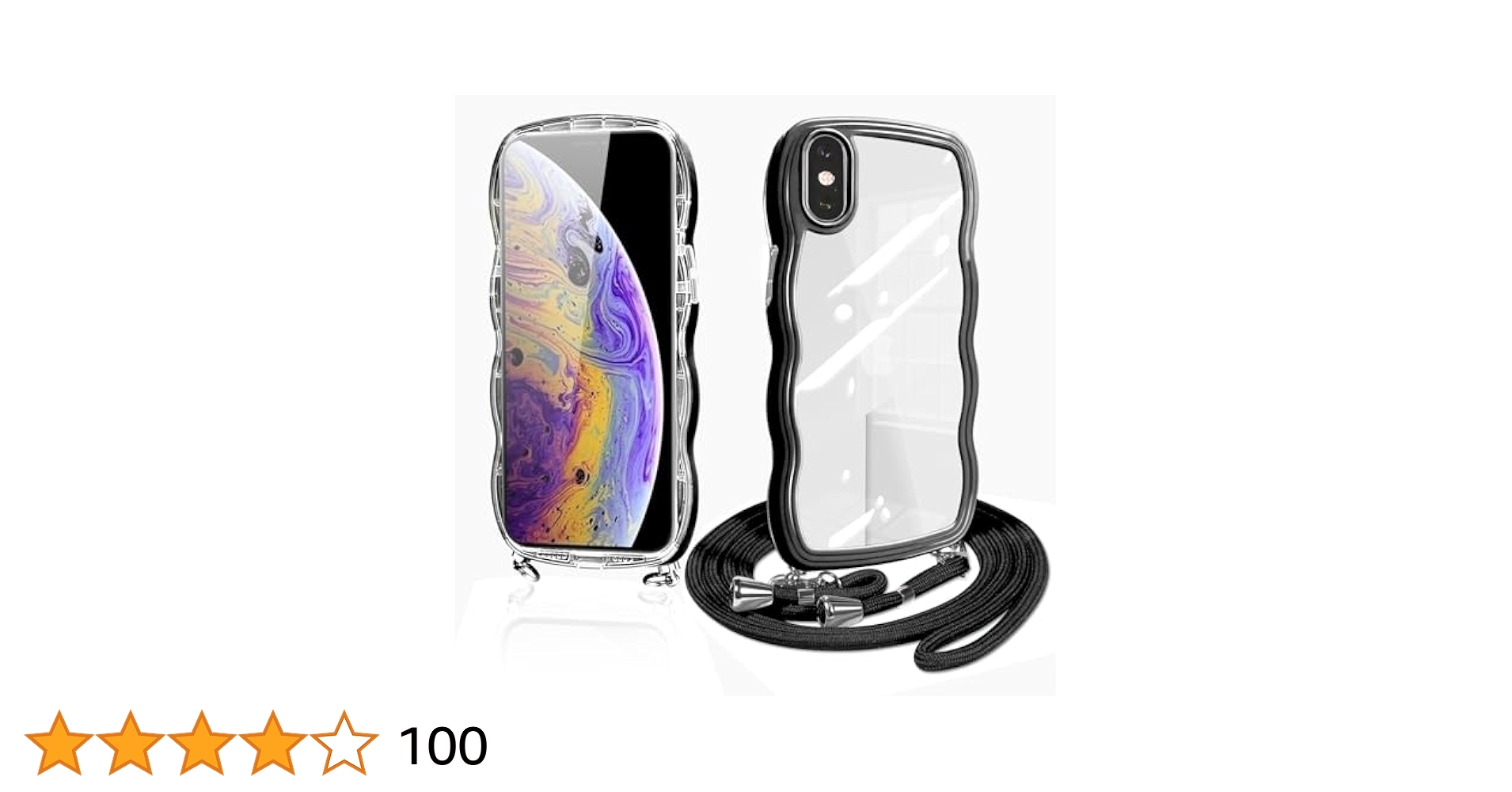 iPhone X Sブラック クリアケース付き Amazon.co.jp: iPhone XS ケース iphone X ショルダー クリア