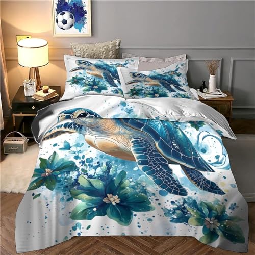 Housse de couette 3D effet hypoallergique et résistante en microfibre douillette - 6