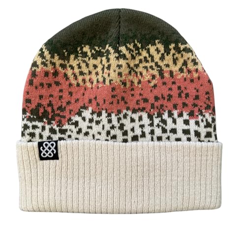 Outdoor Source Fish Skin Beanie - Knit Winter Hat, Warm Cuffed Beanie for Men & Women, Fishing & Outdoor Cold Weather Hat