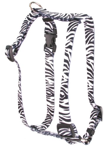 Image of Yellow Dog Design Step-In Harness, Medium, Zebra Black