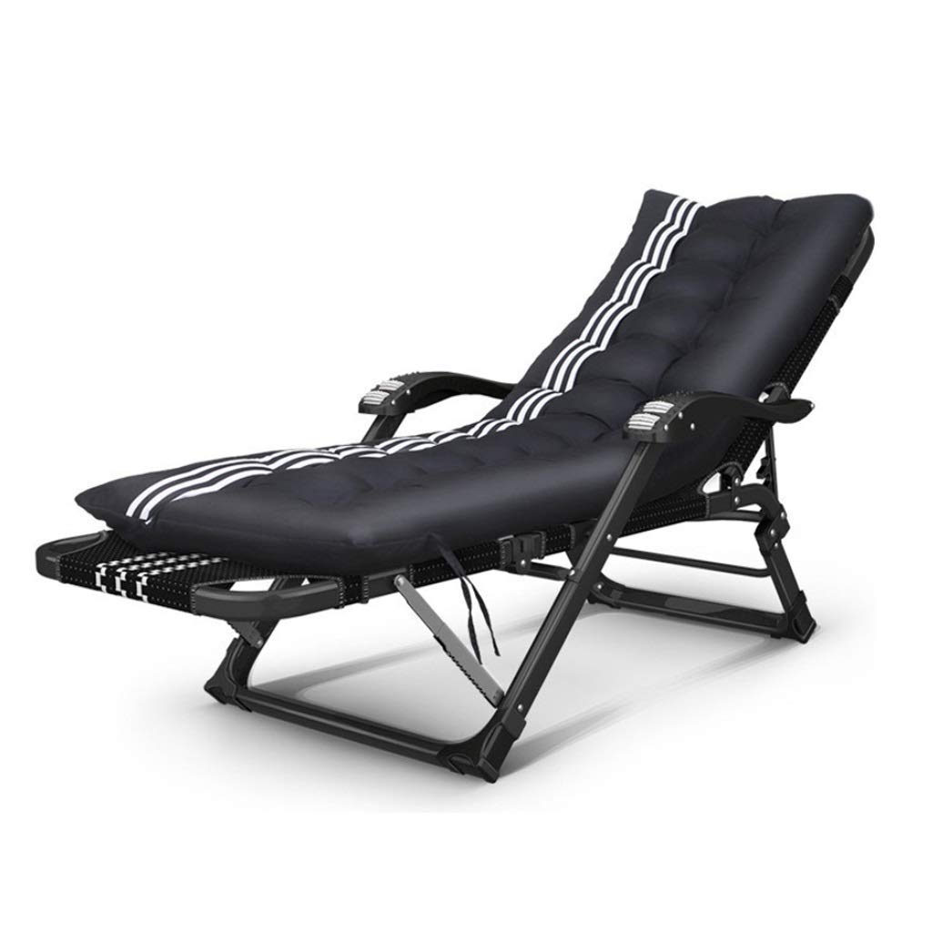 Chaise longue inclinable portable pour le camping et la plage - Transat de jardin pliant confortable