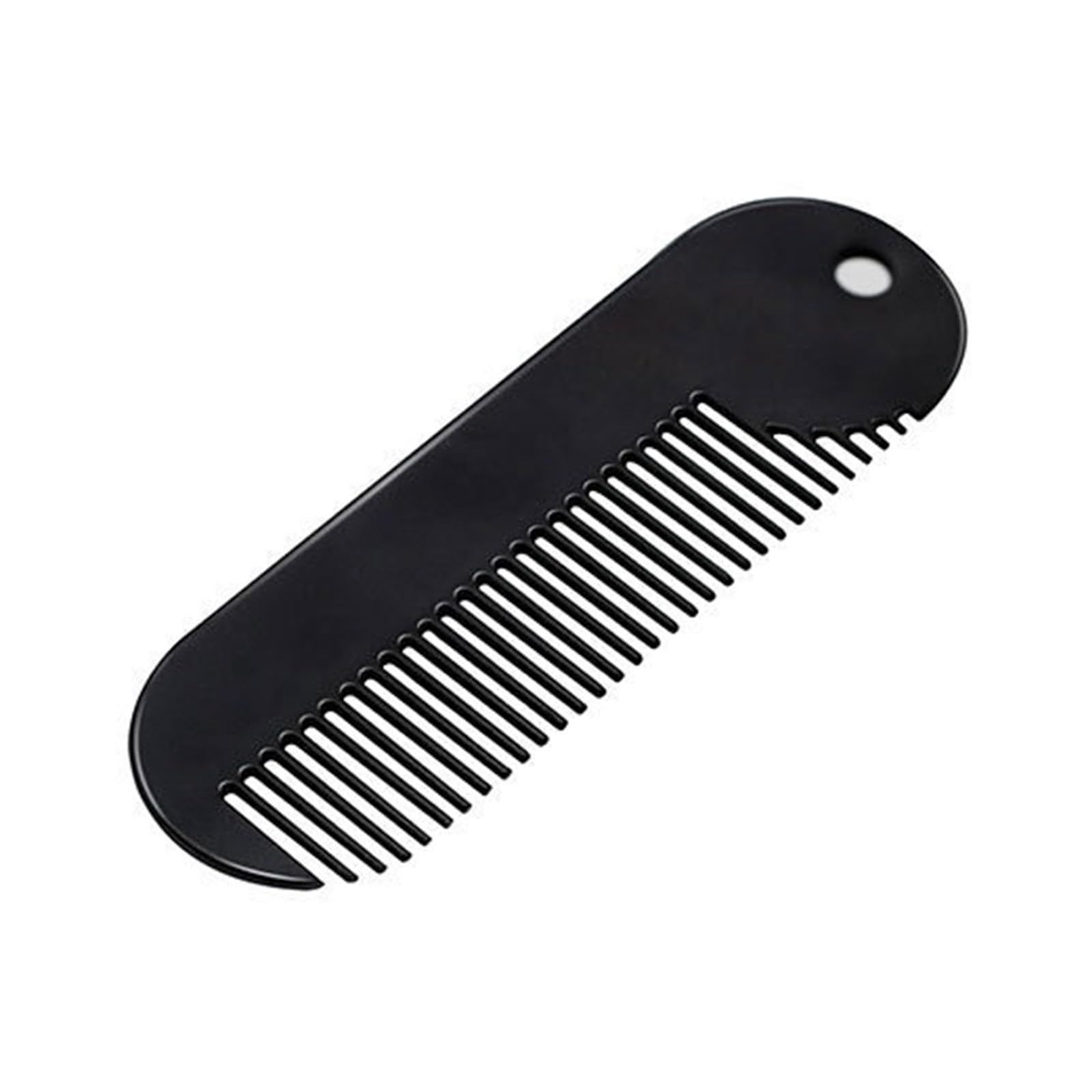 SHIUCS Pocket Beard Comb, Fine Toothed, Small, Black, Men's Facial Hair Grooming Comb, Easy to Use, Travel Size