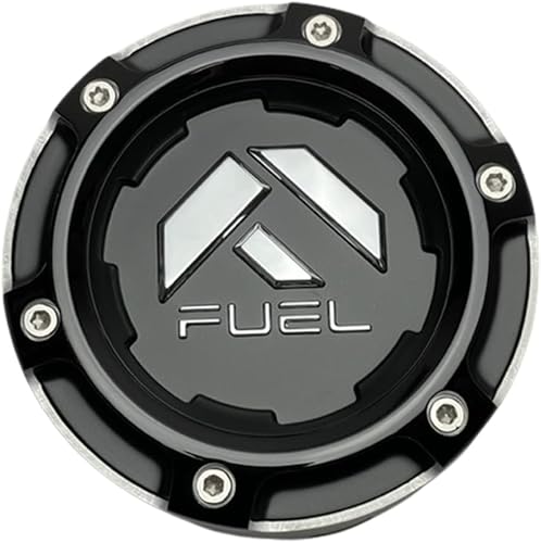 Fuel Offroad Wheels 1005-49TNBL 1005-58 - Tapa central cromada y negra brillante