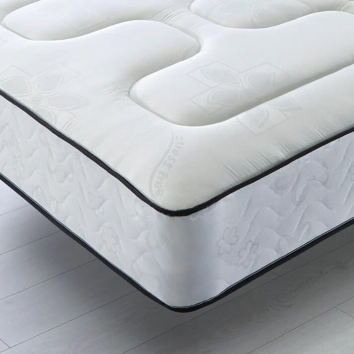 Savako Quality Memory Foam Mattress Spring Support Deep Quilted Soft Touch Hand Print Foam - (4ft6 Double - 137cm x 190cm)