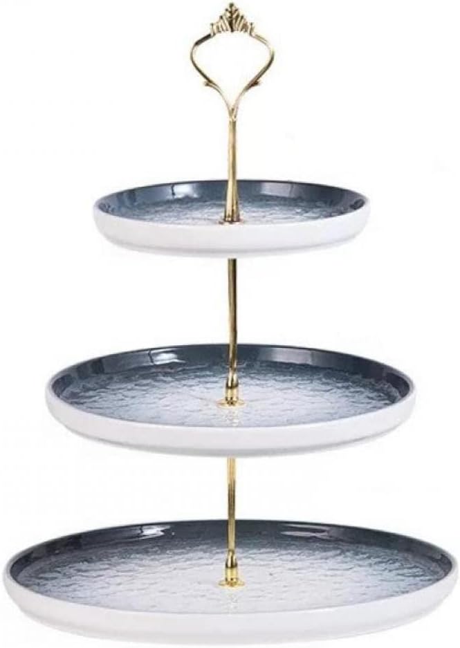 3 Tier Serving Platters Porcelain Serving Tray, Durable