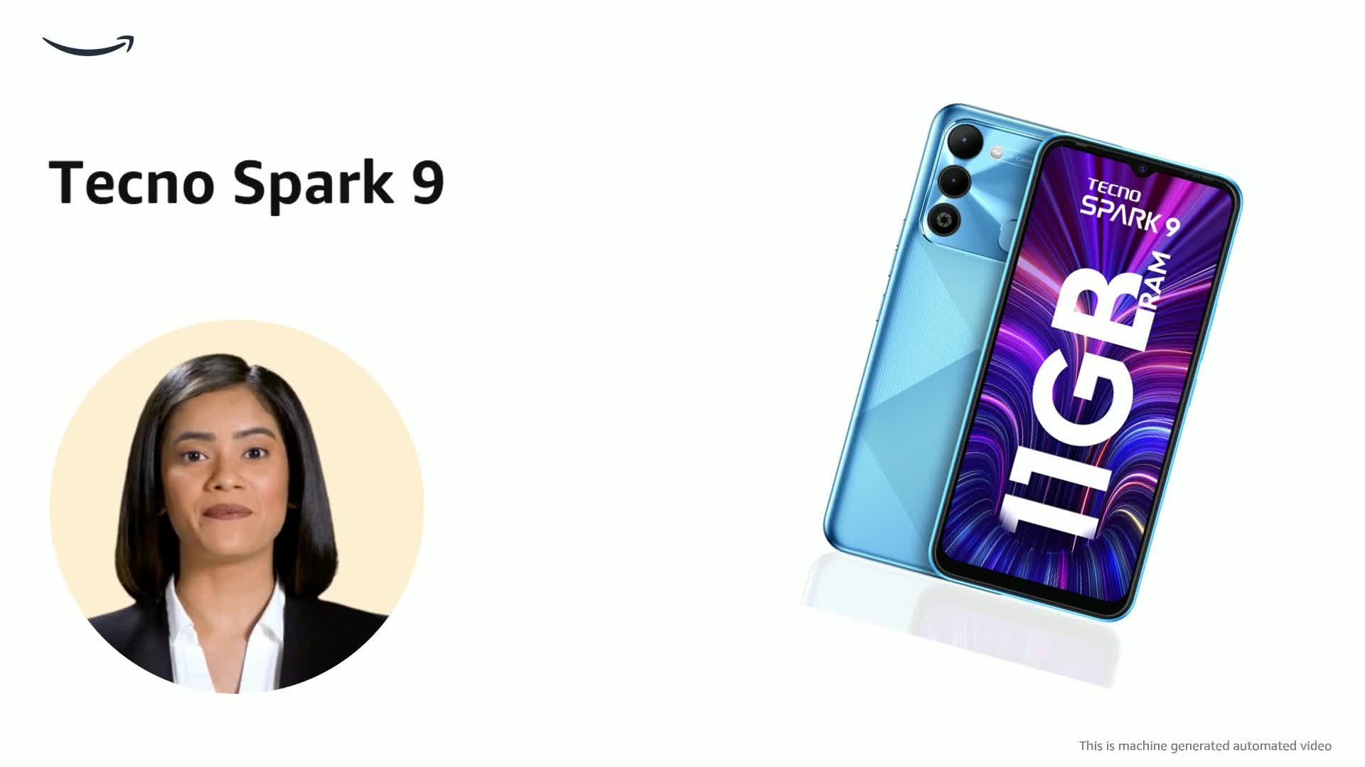 Tecno Spark 9 (Sky Mirror, 6GB RAM,128GB Storage) | 11GB