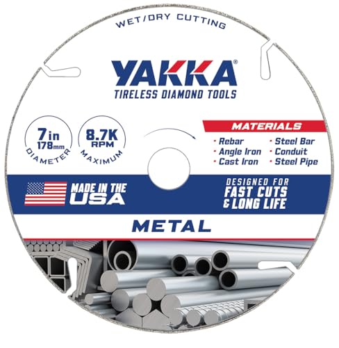Yakka Diamond Metal Cutting Blades - Long Lasting -9