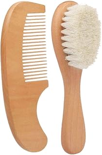 Pineeseatile Natural Wood Brushes And Hair Combs For Infants