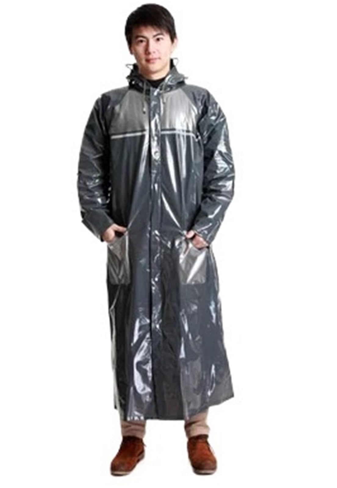 Poncho Impermeable Impermeable for hombre y mujer, impermeable, for motocicleta, bicicleta, cuerpo entero, grueso, de PVC, chaqueta, mochila, poncho con capucha