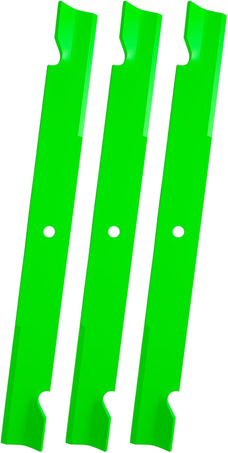 5102227 High Lift Blades Fit for 72 inch Hus qvarna Bob cat Fe rris 3100 4000 4500 3100Z 3200Z F320Z Mower Deck Replaces 574481401 112111-04 3 Pack