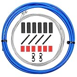 Los cables de freno interior de bicicleta de acero inoxidable están disponibles para modulación, mientras que las tapas de los extremos de los cables le ayudarán a arreglar la incisión.