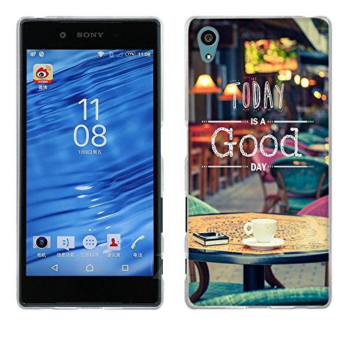 FUBAODA [tavolino da caffè Funda Xperia Z5, Choque absorción TPU Parachoques [Choque tecnología absorción][conviviente tapón Antipolvo] para para Sony Xperia Z5 E6003 E6633 E6653 E6683