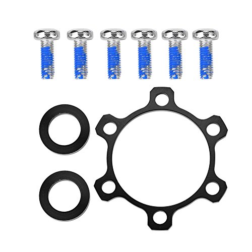 Dilwe Hub Conversion Adapter, 1 Pcs Alloy Front Rear Boost Hub Adapter Boost Hub Conversion with Washers Screws for DIY Bikes(142 * 12mm to 148 * 12mm(for Rear))