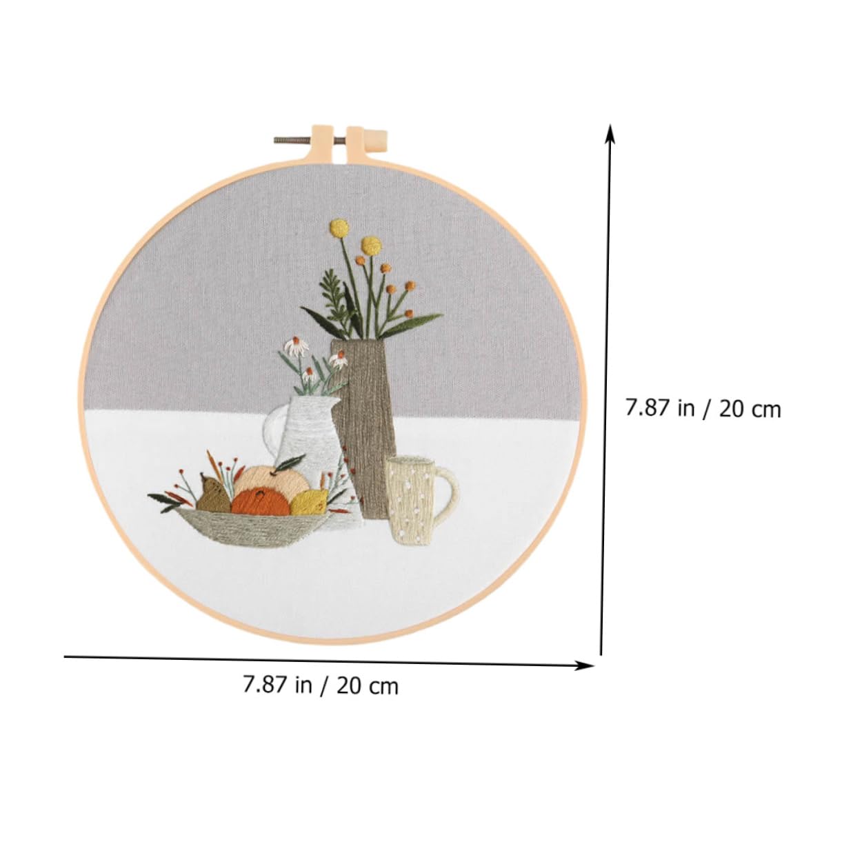Anneome 4 Sets Kit de Bordado DIY Hilo de Poliéster para Adornos y Manualidades
