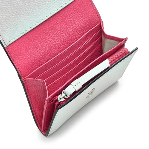 Radley London Alba Place Medium Flapover Purse for Women, in Grained Leather, with 7 Card Slots, Goose Grey, Minimalist4