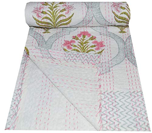 Trapunta patchwork boho, trapunta kantha, trapunte vintage fatte a mano, trapunte boho king size, coperte, copriletto, trapunte hippie in vendita. - Italia