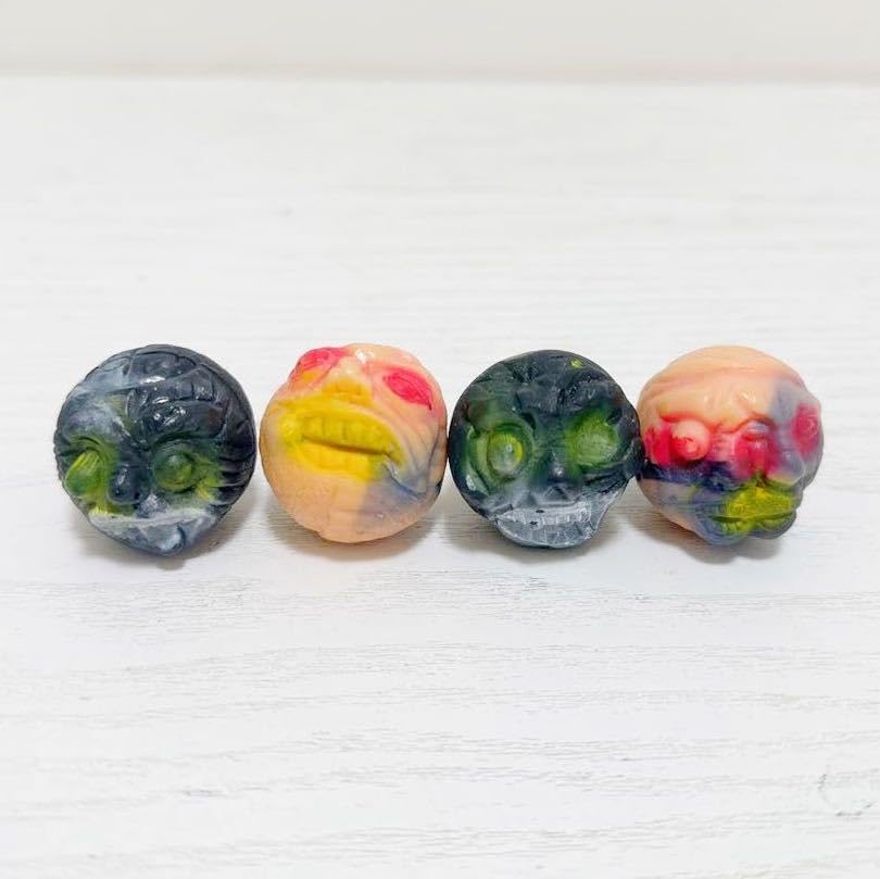 Amazon.co.jp: ホラーボール 4個セット 明治 お菓子おまけ 昭和