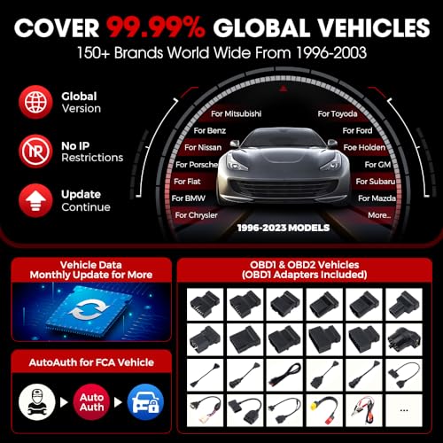 2024 Elite LAUNCH X431 V PRO 4.0 Bluetooth Bidirectional Scan Tool with All Connectors, Same as X431 Pro3S+, ECU Coding, 37+ Service, Full System Diagnostic, FCA AutoAuth, V.AG Guide, 2-Year Update