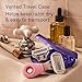 Flamingo Travel Razor Kit for Women - Body & Pubic Razor - Mini Handle, 2 Blade Refills, 2 Travel Size Foaming Shave Gels & Vented Case - TSA Approved Essentials
