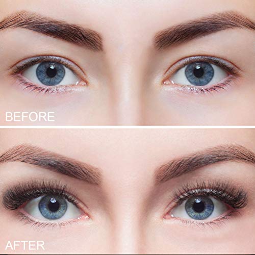 Magnetic Eyelashes with Eyeliner Kit, Nivlan Upgraded 3D Natural Look False Lashes with Tweezer Applicator, 6 Pairs Reusable Waterproof Mink Magnetic Eyelashes and 2 Tubes Eyeliner Set, No Glue Need