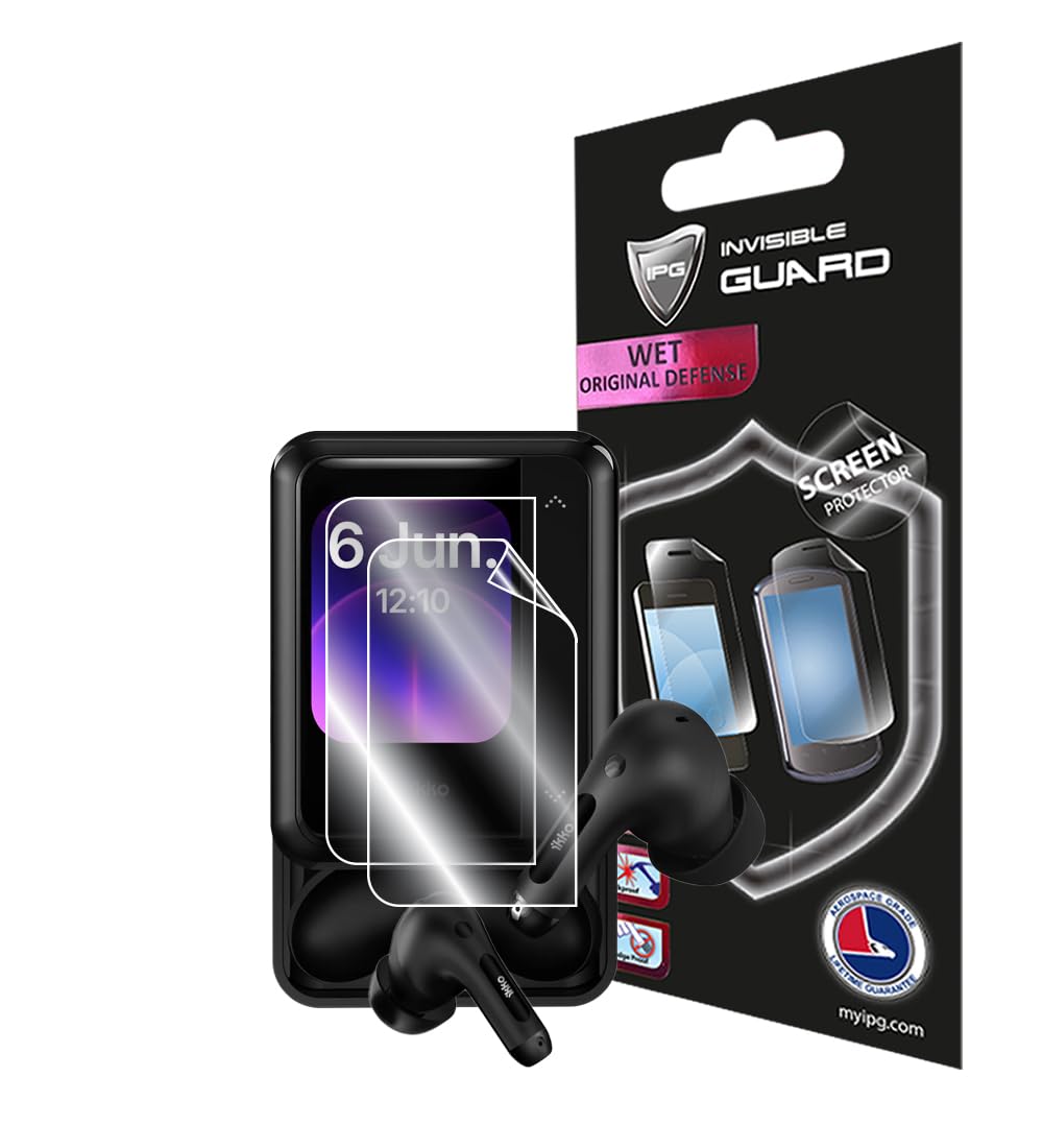 For iKKO ActiveBuds AB02 Screen Protector (2 Units) Hydrogel Invisible Screen Guard - HD Quality/Self-Healing/Bubble -Free for ActiveBuds