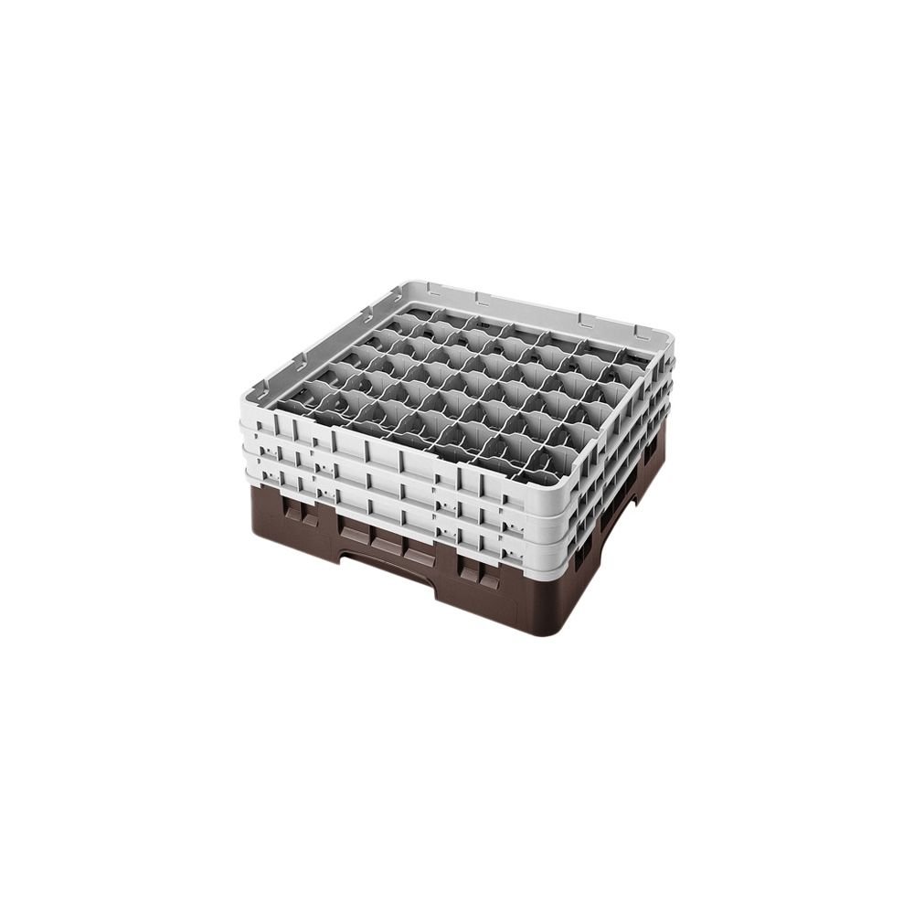 Camrack Glass Rack, W/3 Extenders, Full Size, 49 Compartments, 2-7/16'' Max. Dia., 6-7/8'' Max. (3 Pieces/Unit)