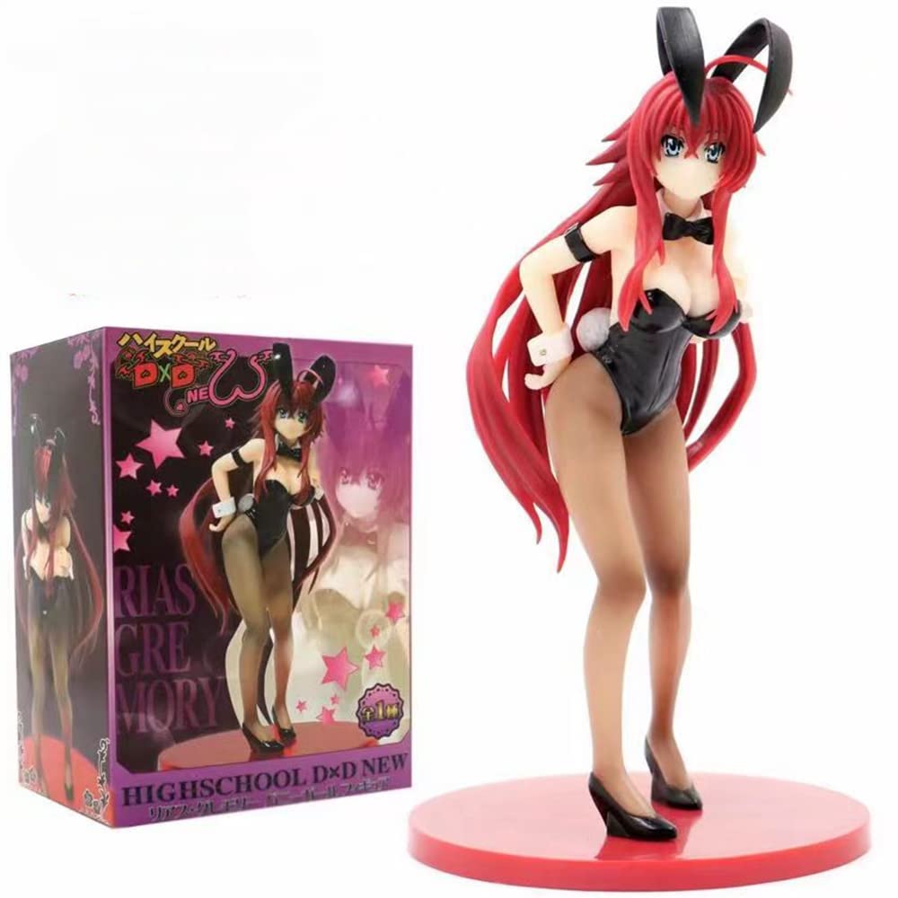 Anime High School DxD Rias Gremory Bunny Girl Figure Toy 7.4inch Anime Action Figures Anime Desktop Ornaments Computer Desktop Ornaments