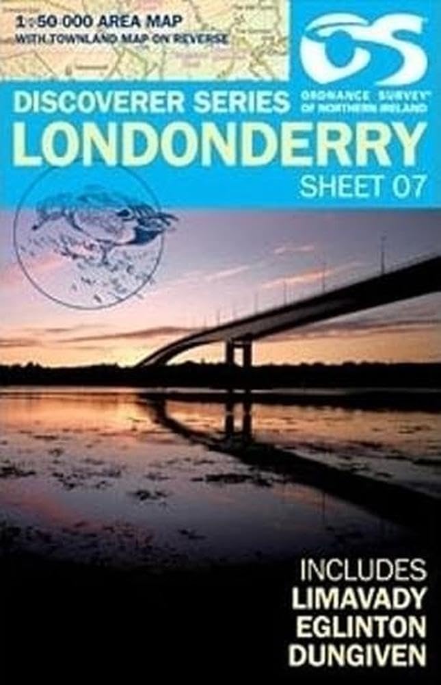 Londonderry Map | Limavady, Eglinton & Dungiven | Ordnance Survey of Northern Ireland | OSNI Discoverer Series 7 | Northern Ireland | Walks | Hiking | Maps | Adventure (Irish Discoverer)