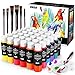 Gifort Set di Colori Acrilici, pigmento di Vernice acrilica Impermeabile 36 x 60 ml per dipingere su Legno, Ceramica, Tessuto e Senza sbiadimento, Ideale per Principianti e Professionisti