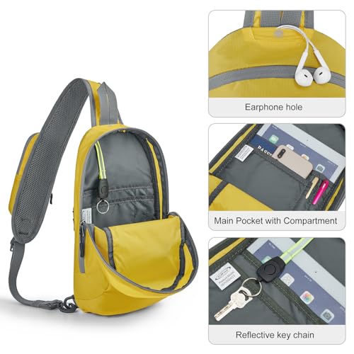 Image of G4Free Sling Bag RFID Blocking Lightweight Crossbody Backpack Chest Shoulder Bag for Travel Sports Running