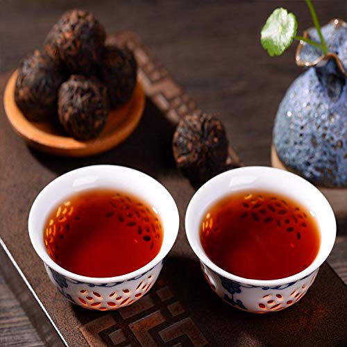 20pcs / lot Acerca de 200g (0.44LB) Té Pu'er maduro Té Puer viejo Fragante Mini Tuocha Té China Yunnan Té negro Té pu-erh cocido Té pu erh té chino Té Puerh saludable Té rojo té verde Buen Shu cha - Imagen 8