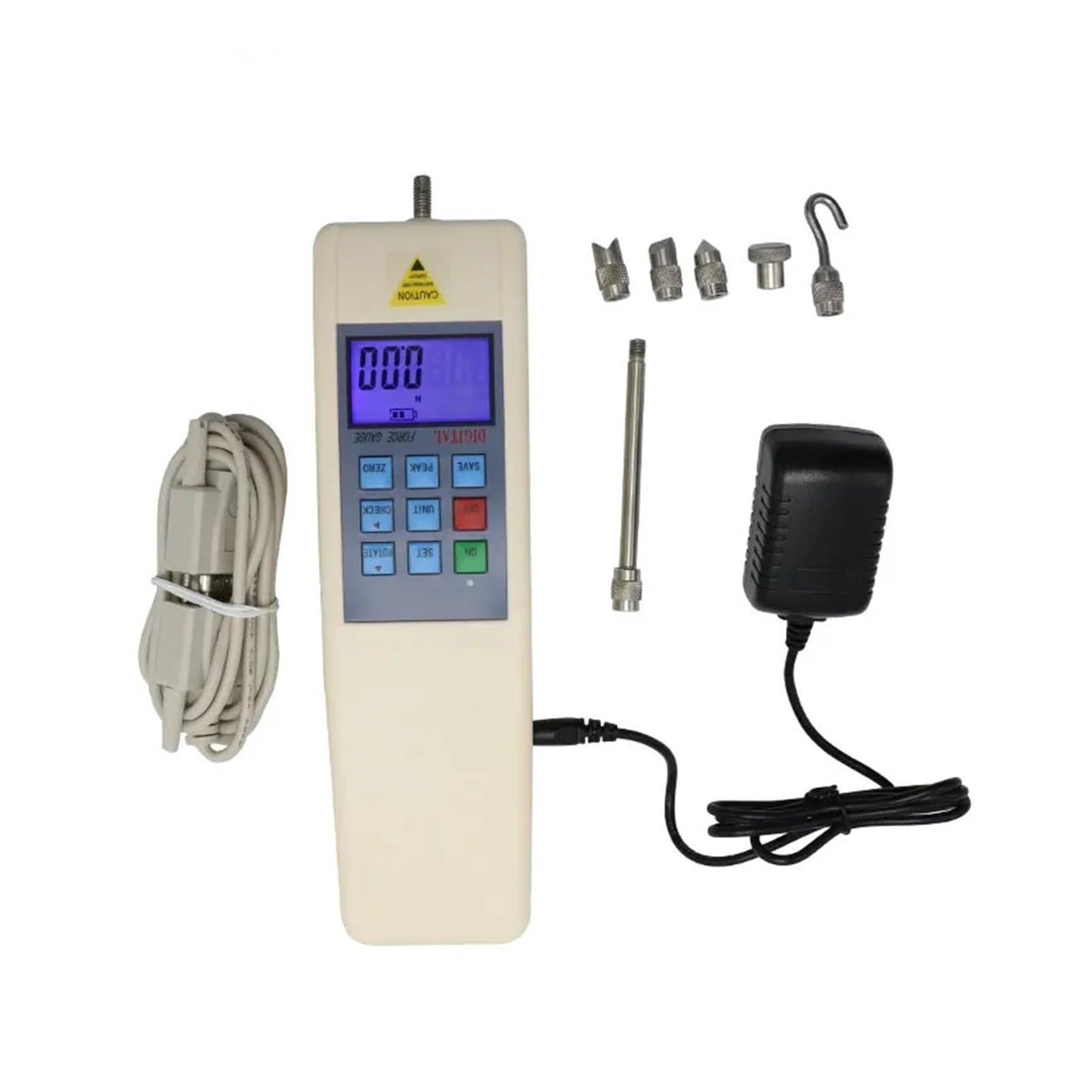 Dynamometer, 100N/200N/300N/500N Digital Force Meter Dynamometer Measuring Instruments Push Pull Gau Tester(500N)