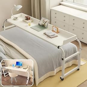 ホワイト マッサージテーブル 調整可能 Amazon.co.jp: ベットテーブル、高さ調節オーバーベッドテーブル