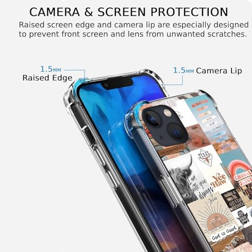 Coque antichoc iPhone 14 Jésus et cowboy : style occidental robuste unique